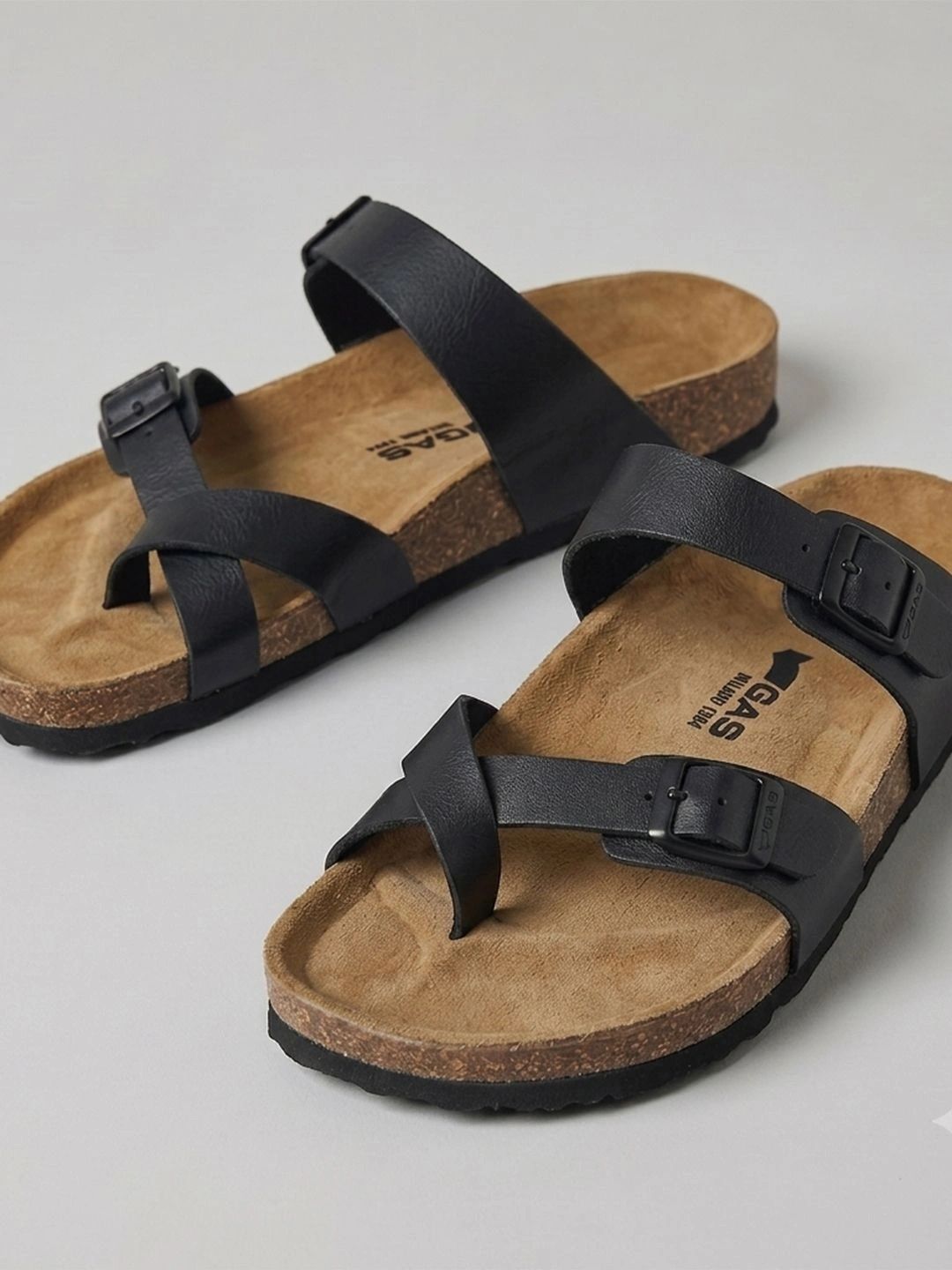 GAS Men Leather Comfort Sandals