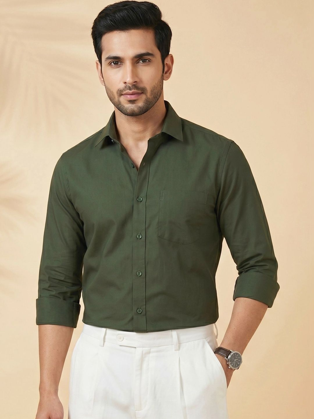 Metronaut Men Classic Slim Fit Casual Shirt