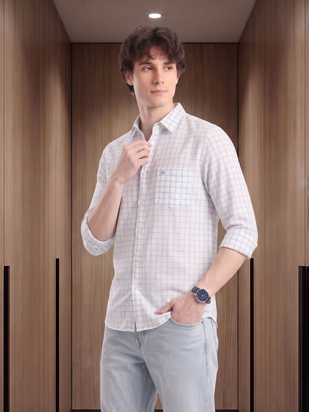 Aeropostale Checked Pure Cotton Casual Shirt
