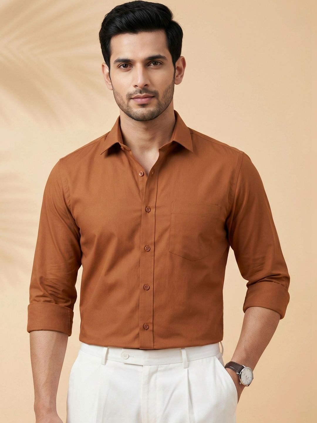 Metronaut Men Classic Slim Fit Casual Shirt