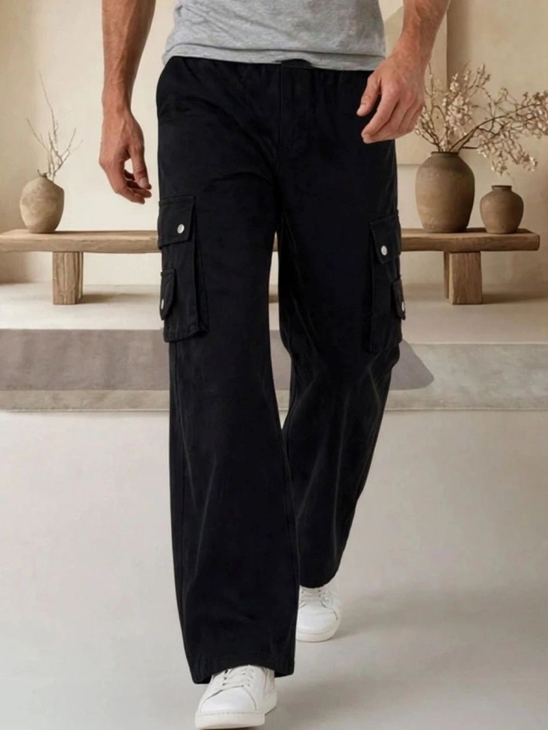 LINARIA Men Cotton Regular Fit Mid-Rise Stretchable Jeans
