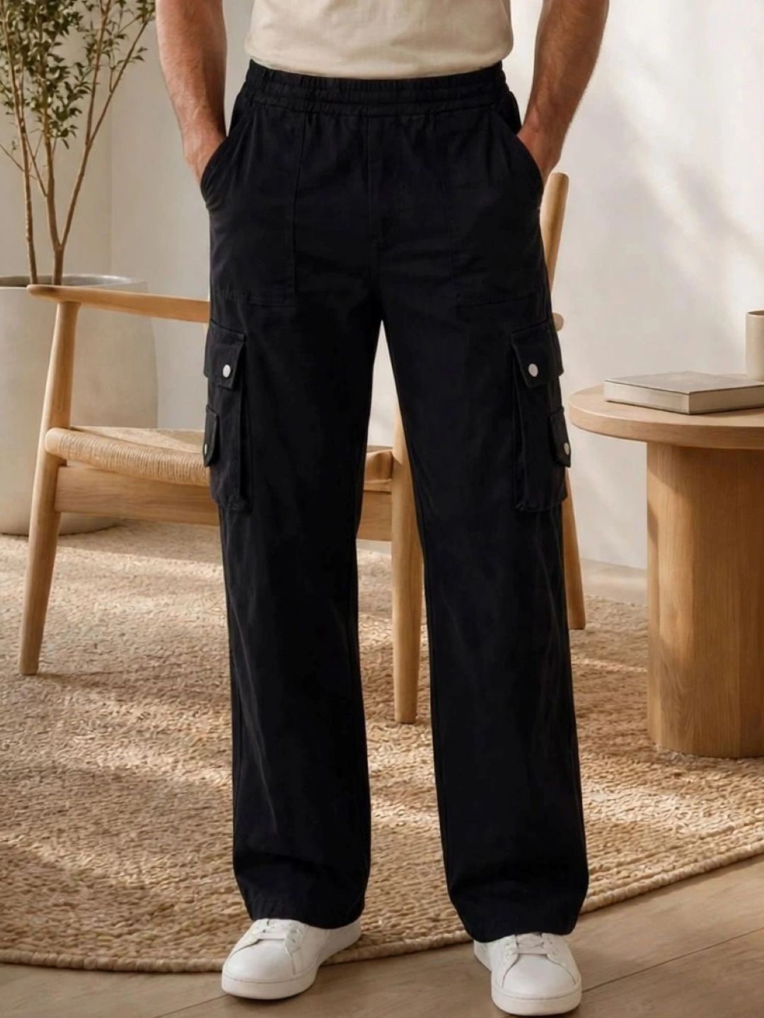 Encrypt Men Classic Regular Fit Mid-Rise Stretchable Jeans
