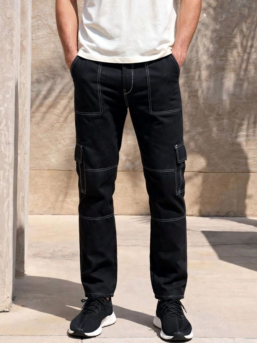 HERE&NOW Men Classic Regular Fit Mid-Rise Stretchable Jeans