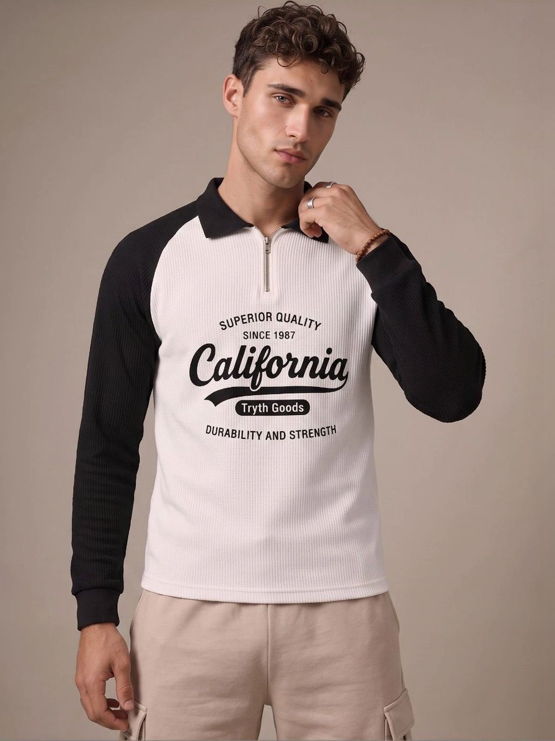 glitchez Men Polo Collar T-shirt