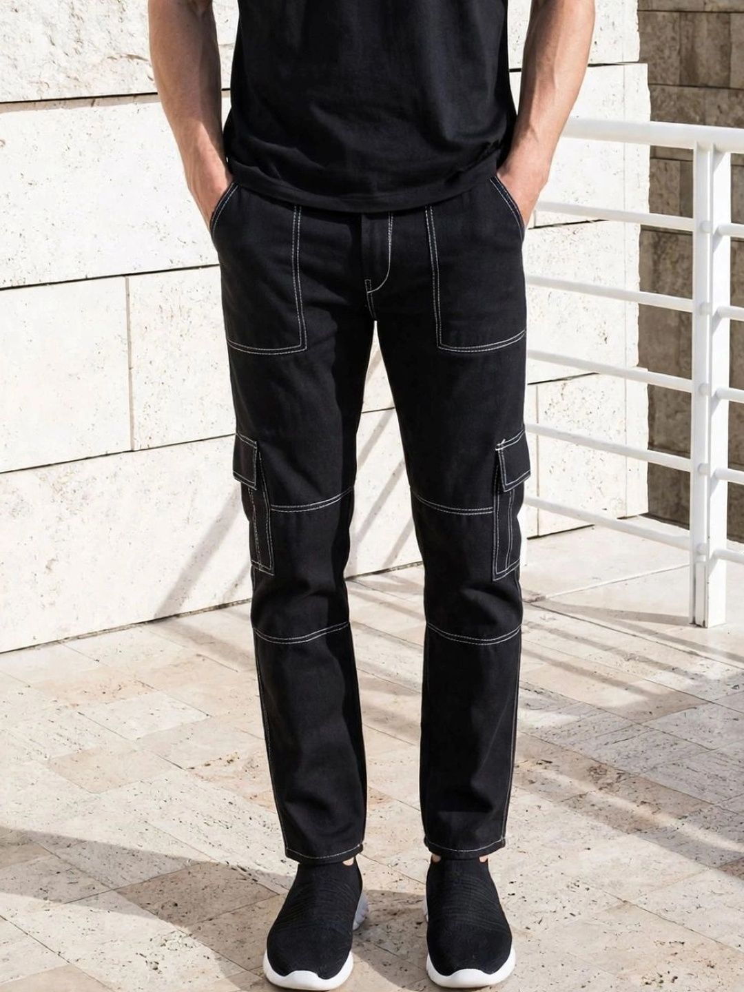 HERE&NOW Men Classic Regular Fit Mid-Rise Stretchable Jeans