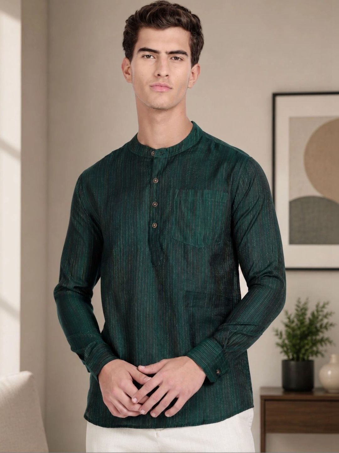 Kryptic Men Printed Kurta