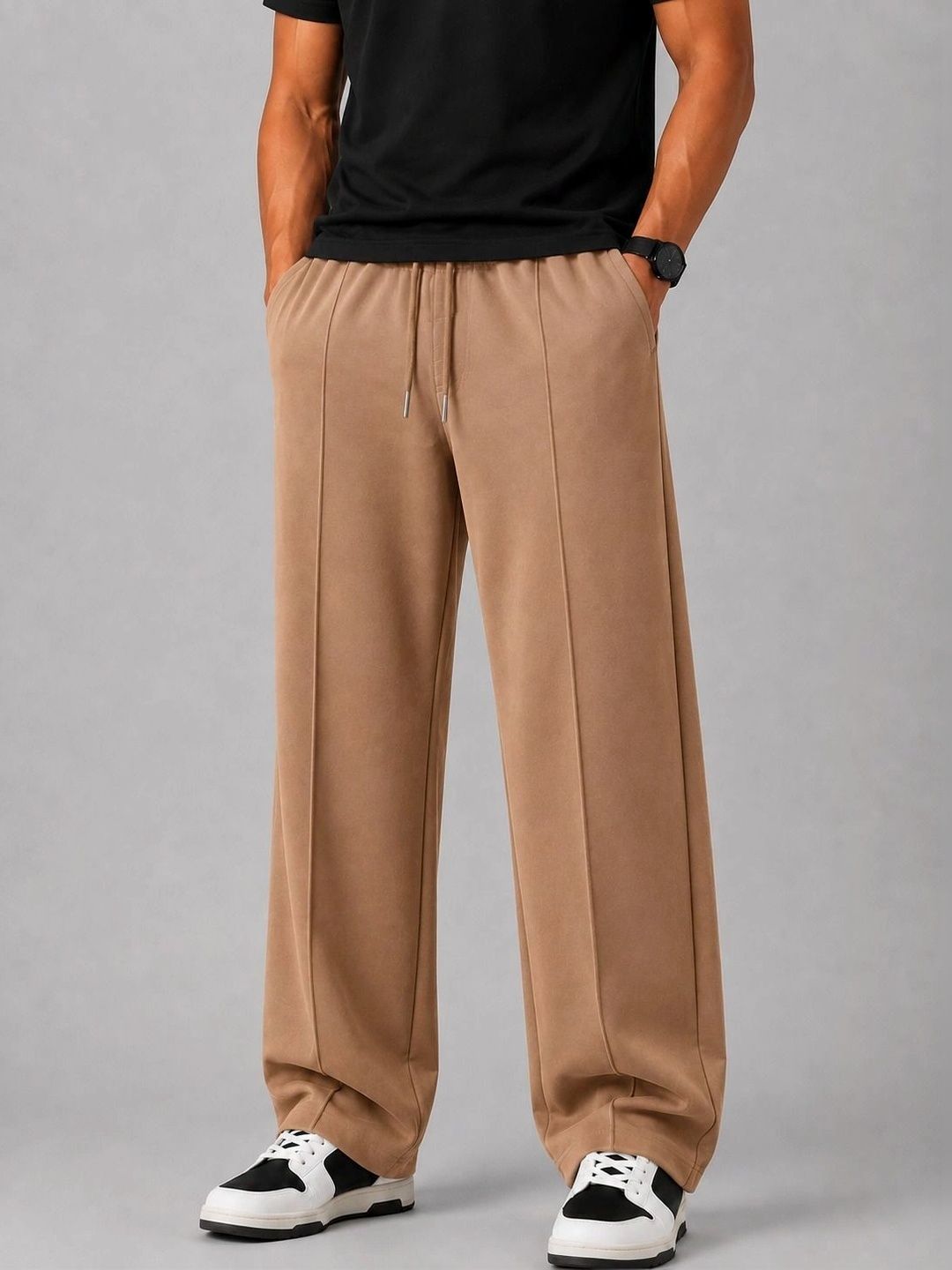 R.Code by The Roadster Life Co. Men Relaxed Fit Track Pants