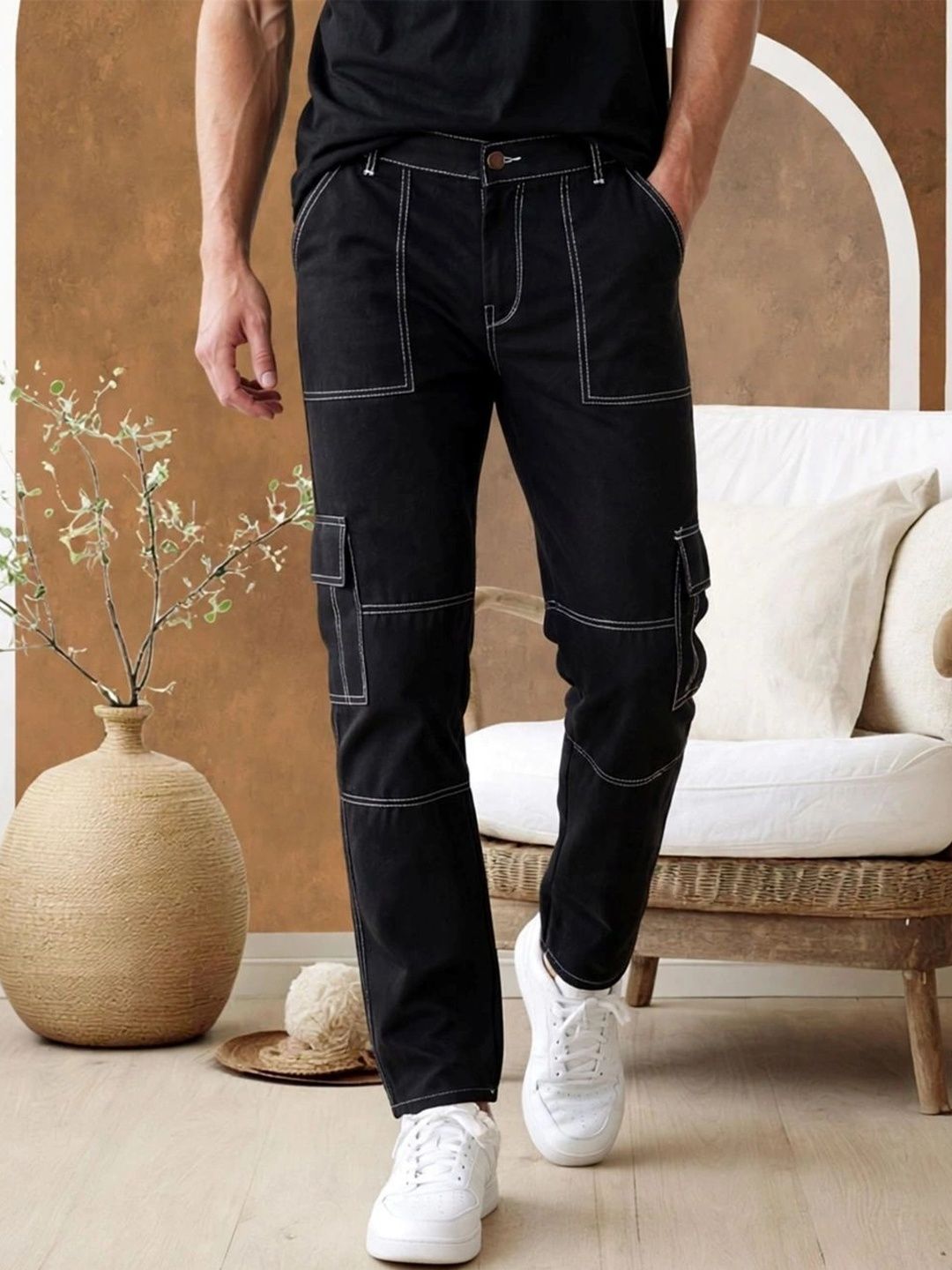 Metronaut Men Classic Regular Fit Mid-Rise Stretchable Jeans