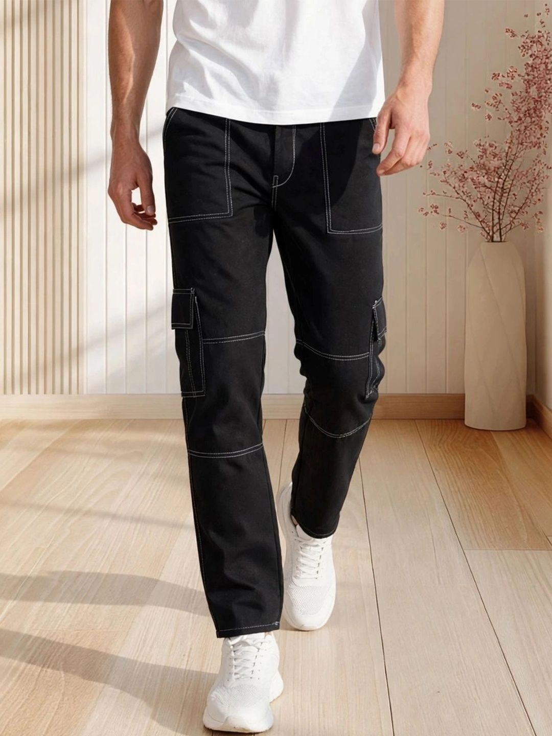 Metronaut Men Classic Regular Fit Mid-Rise Stretchable Jeans