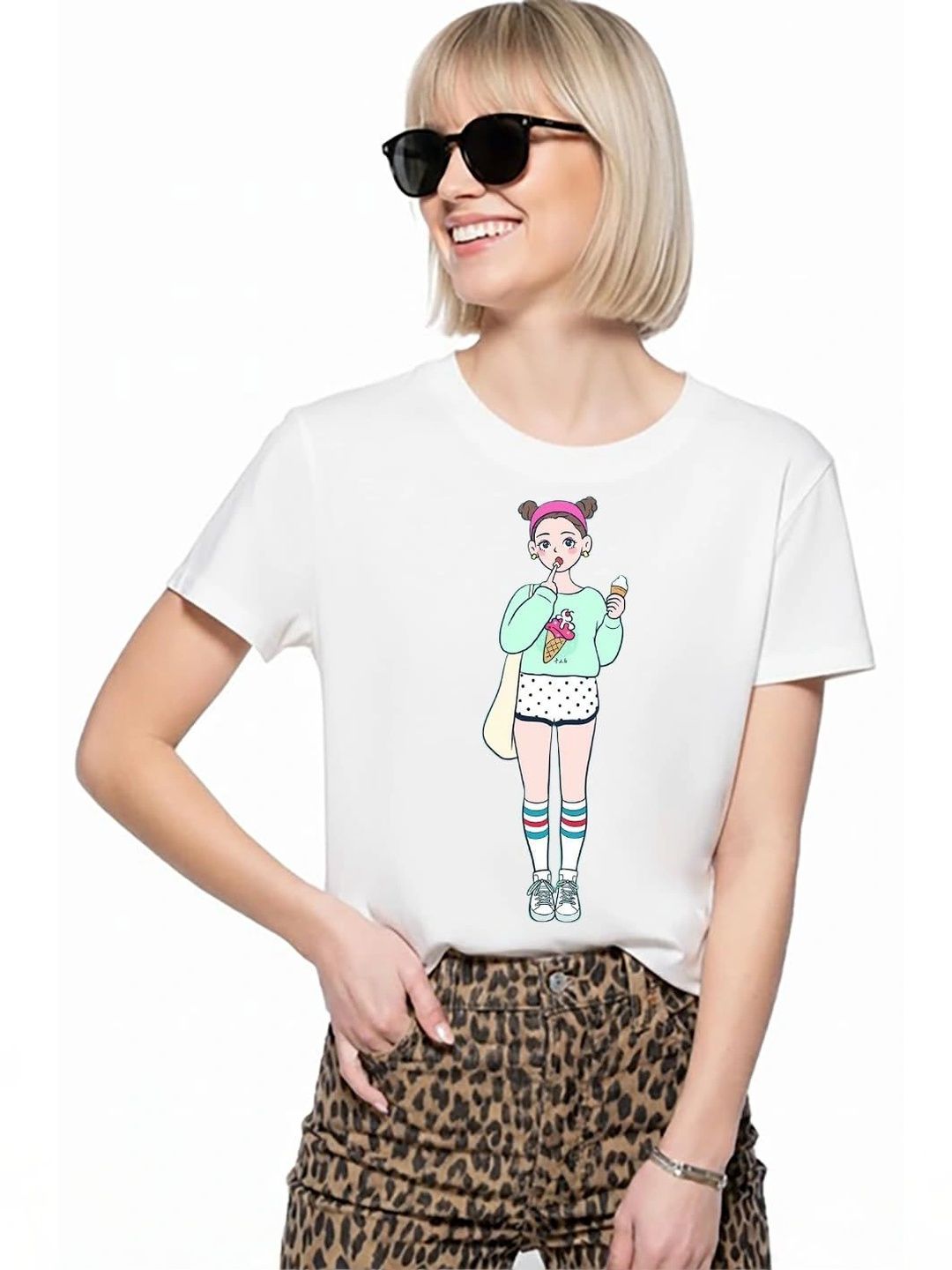 VLAM Unisex Printed Slim Fit T-shirt
