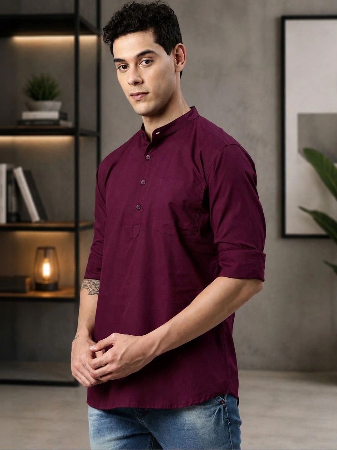 Kryptic Men Printed Kurta