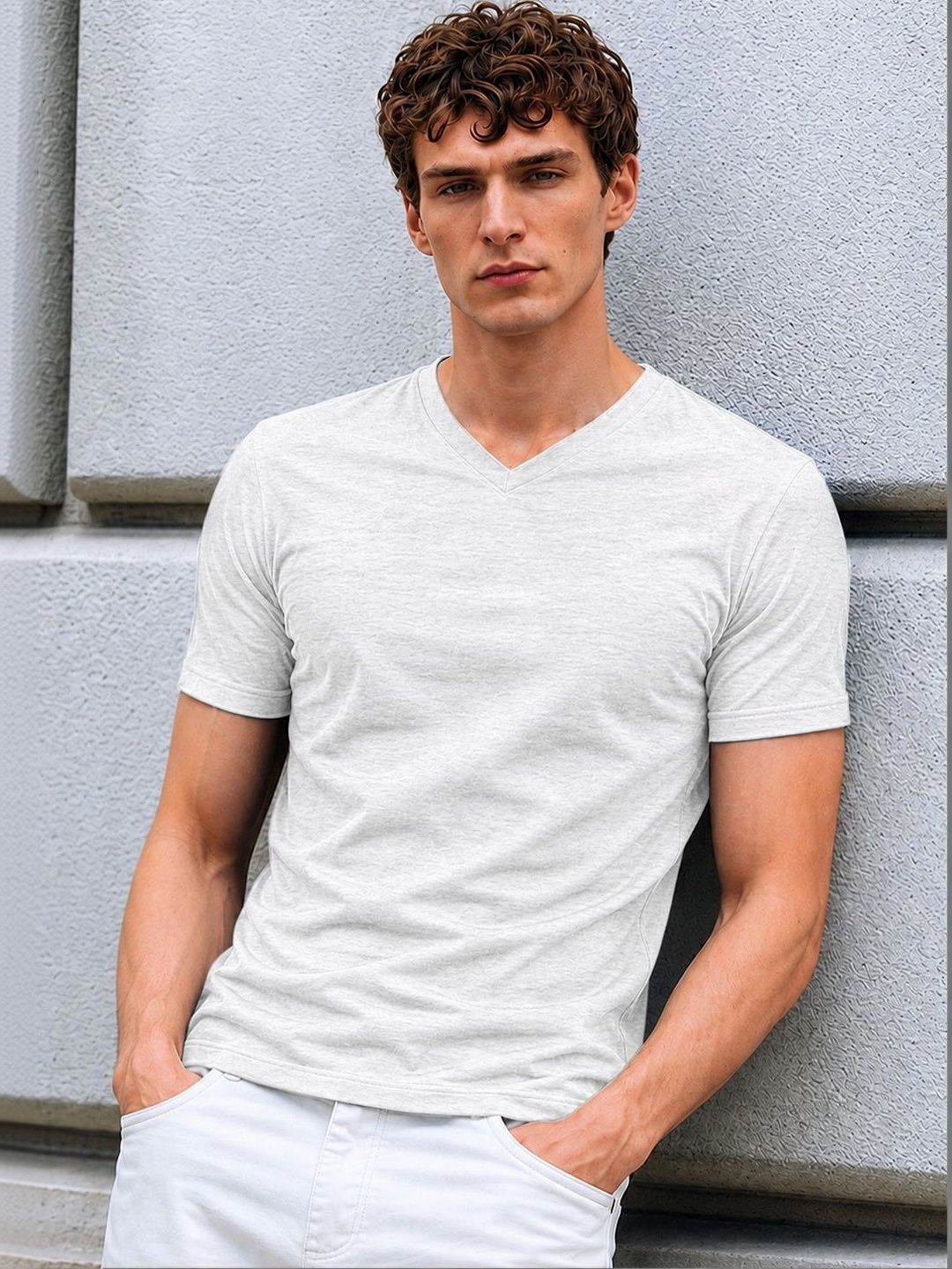FTX Men V-Neck T-shirt