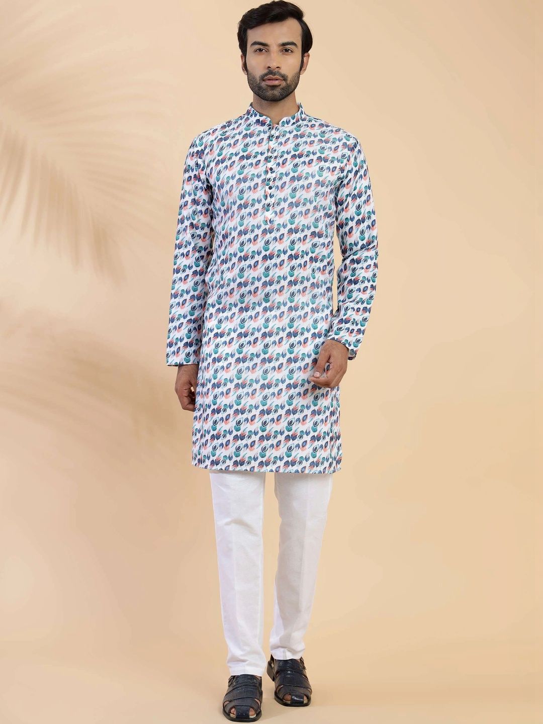 Anouk Men Floral Printed Kurta