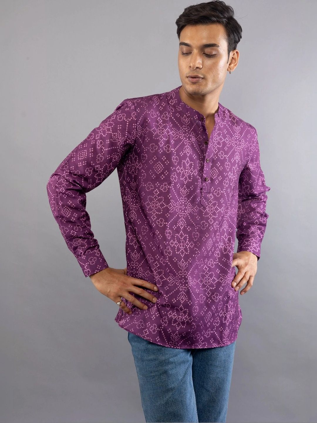 Vallengud Men Ethnic Motifs Printed Block Print Slim Fit Kurta