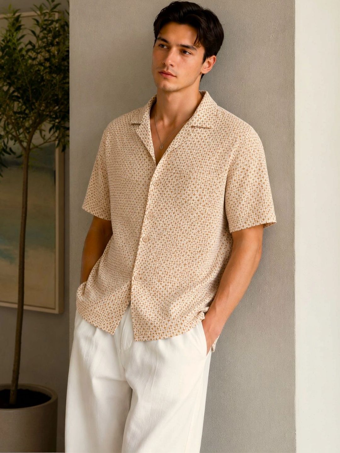 HERE&NOW Men Relaxed Printed Casual Shirt