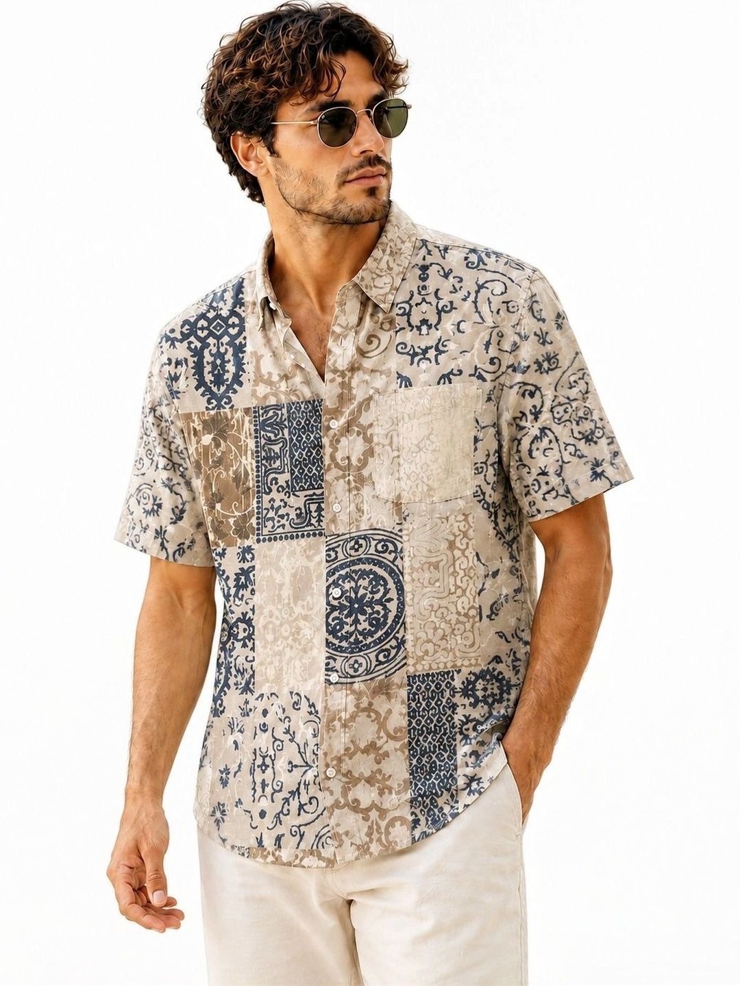 DIGIMI Men Comfort Floral Printed Casual Shirt