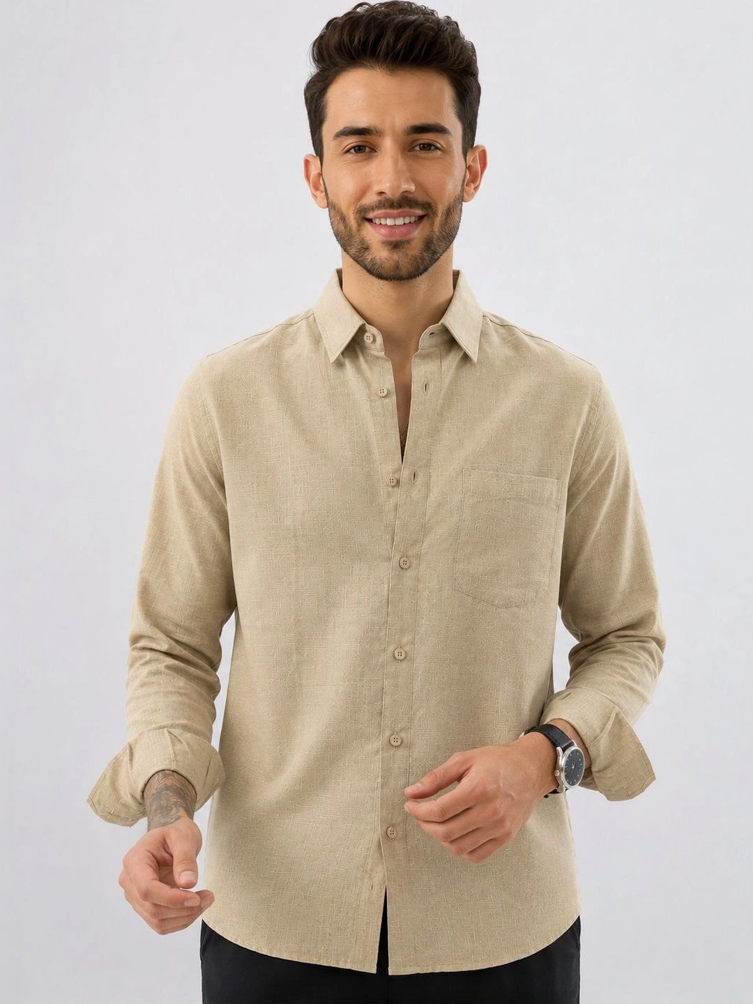HERE&NOW Men Standard Casual Shirt
