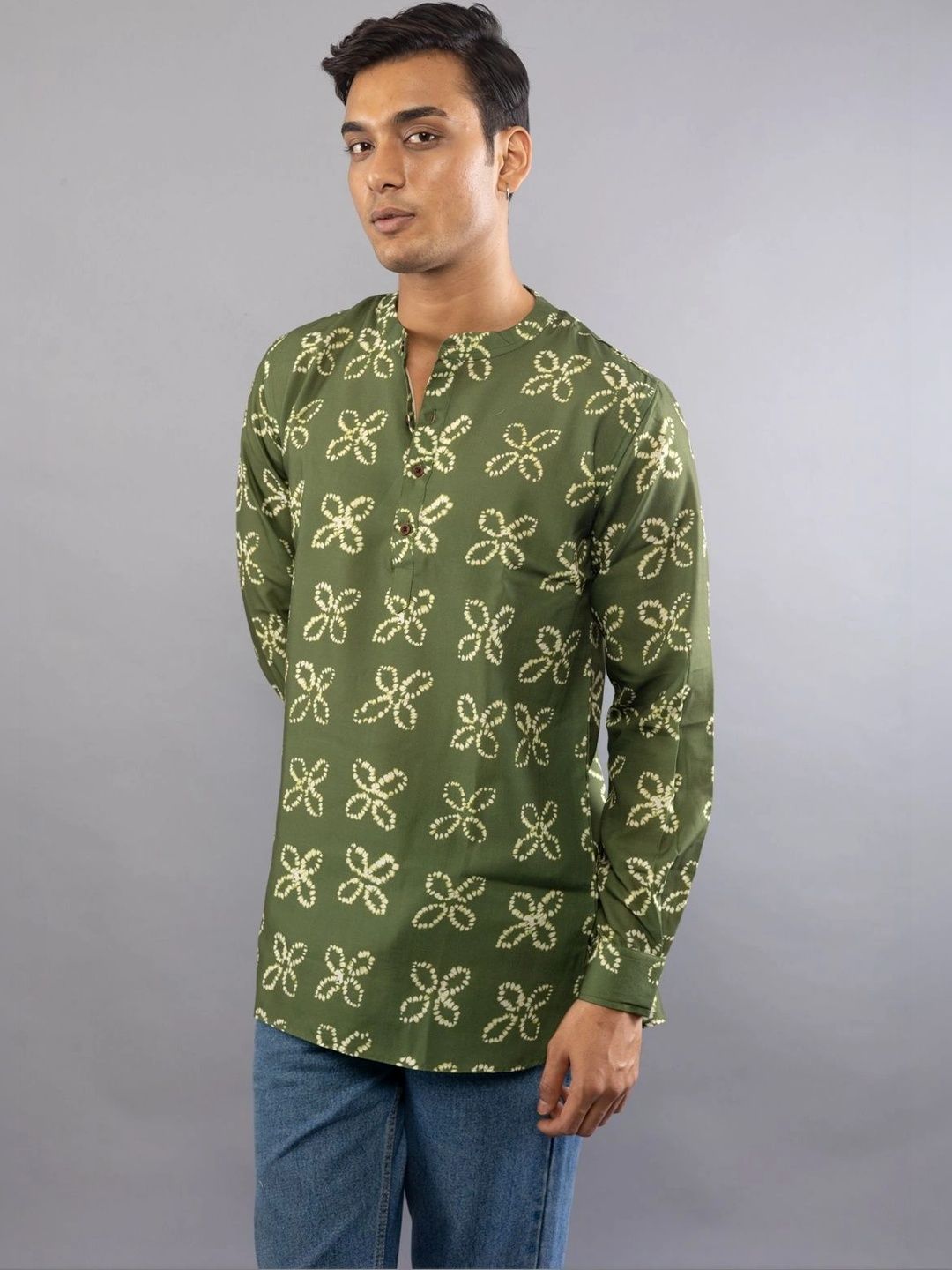 Vallengud Men Ethnic Motifs Printed Block Print Slim Fit Kurta