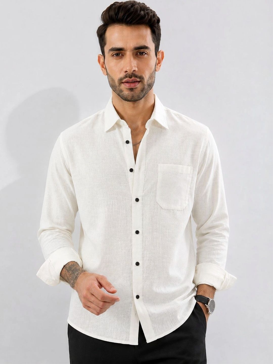 HERE&NOW Men Standard Casual Shirt