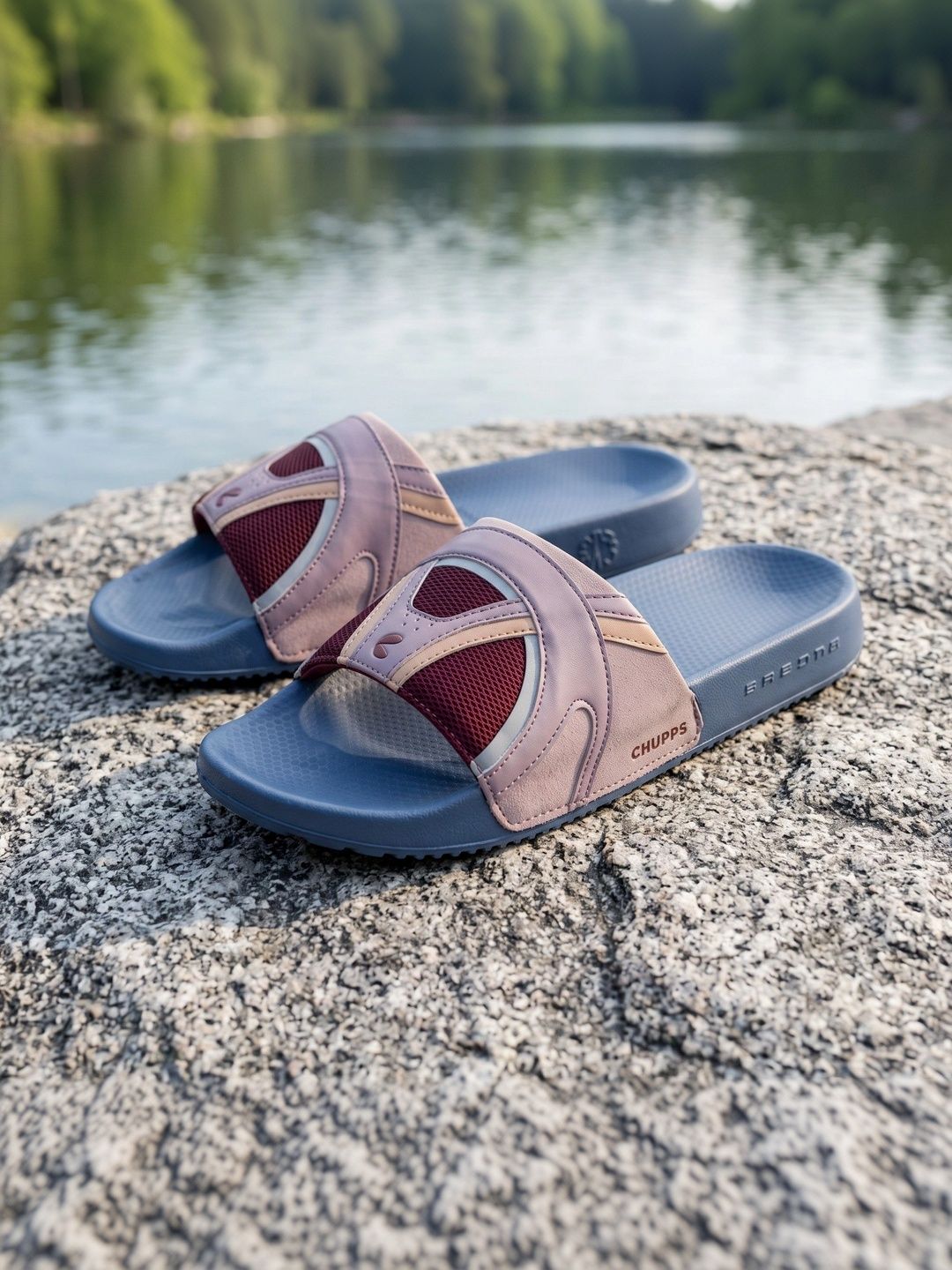 Buy CHUPPS Men Colourblocked Sliders - Flip Flops for Men 45112635