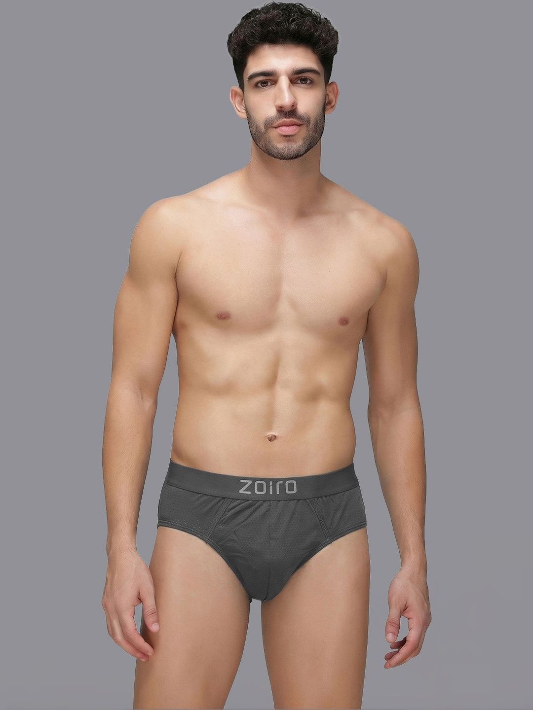 Zoiro Men Self Design Anti Bacterial Basic Briefs