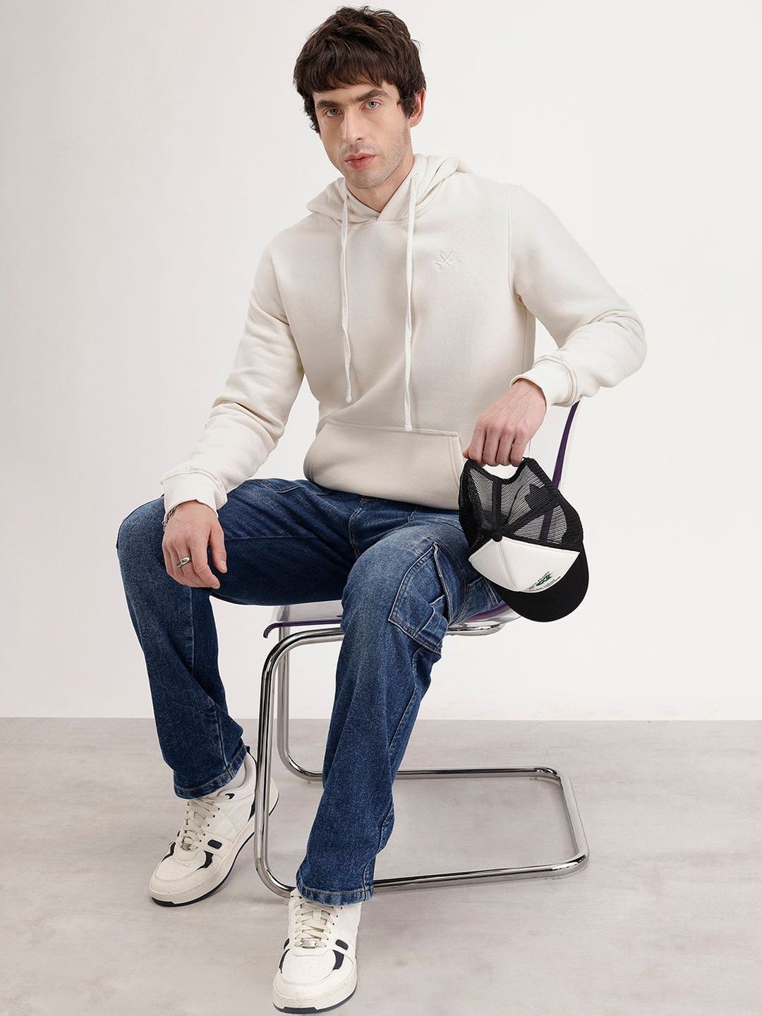 WROGN Men Hooded Sweatshirt