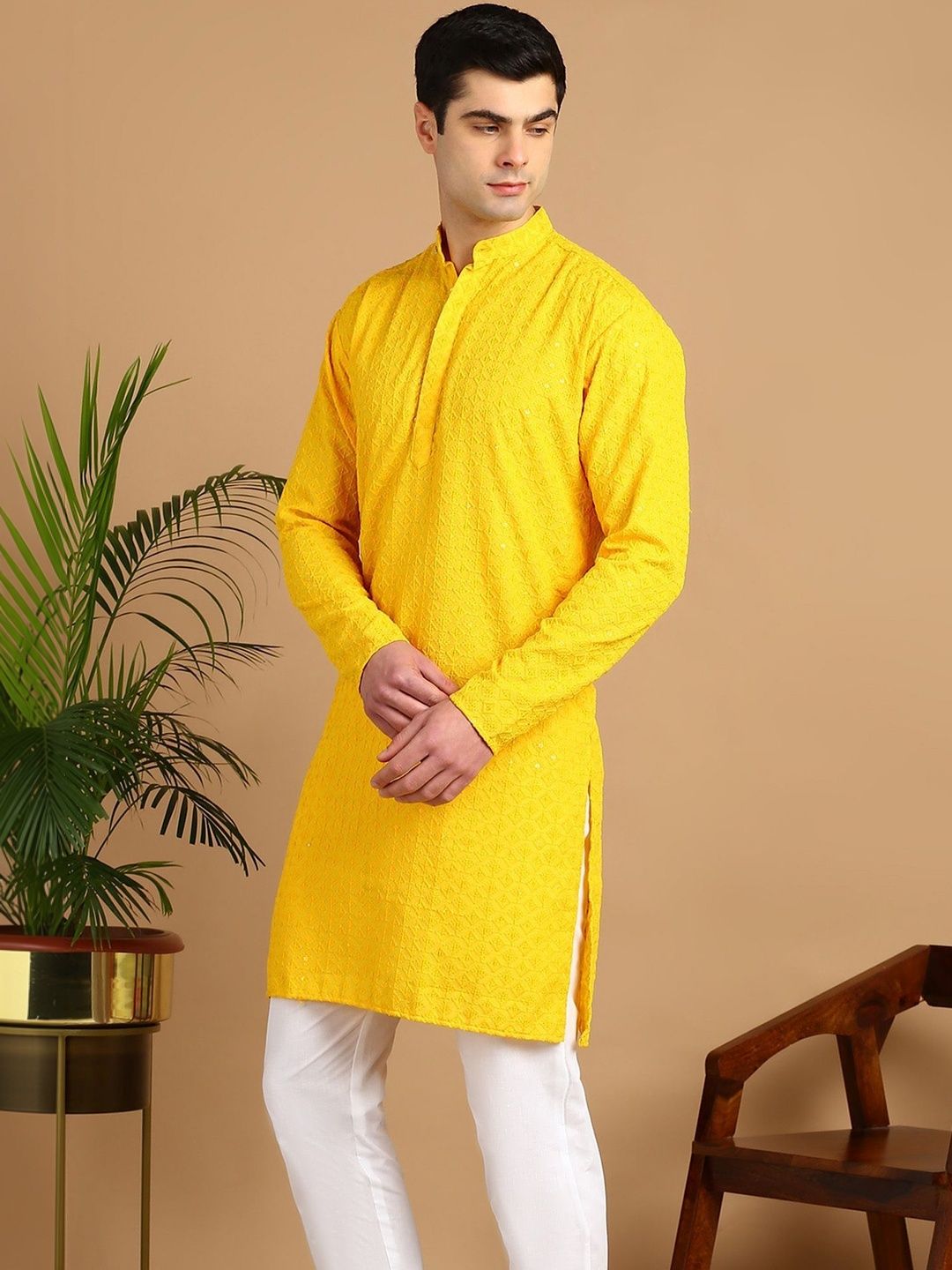 Anouk Mirage Men Embroidered Thread Work Kurta