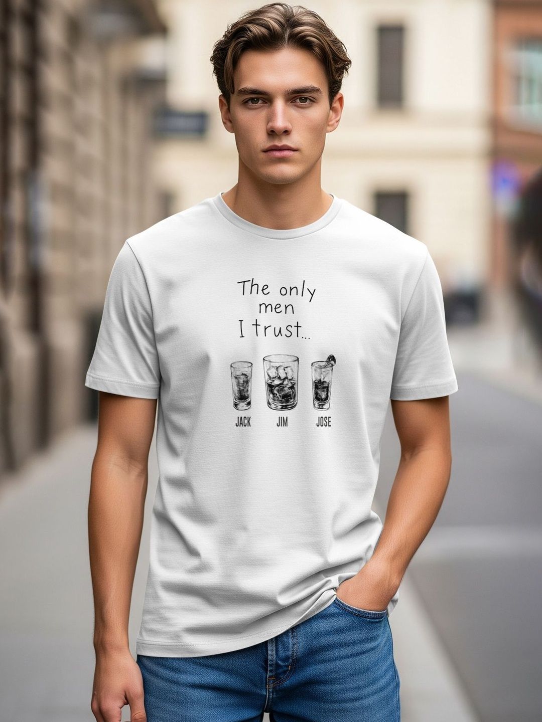 BULLMER Men Typography Printed T-shirt