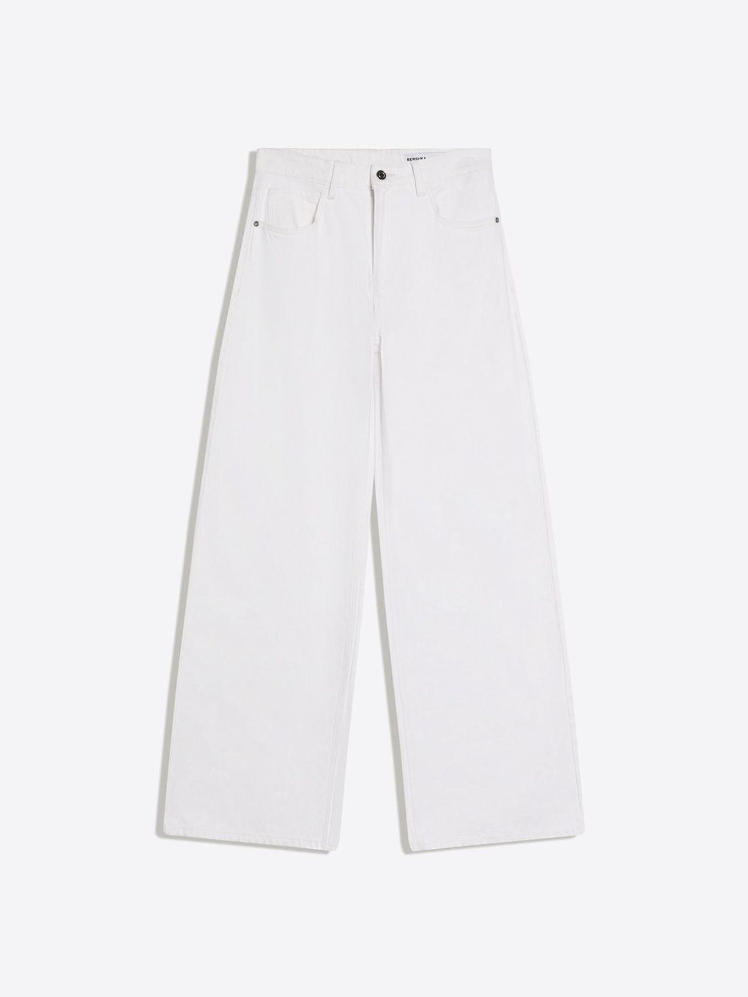 Mid-waist wide-leg jeans