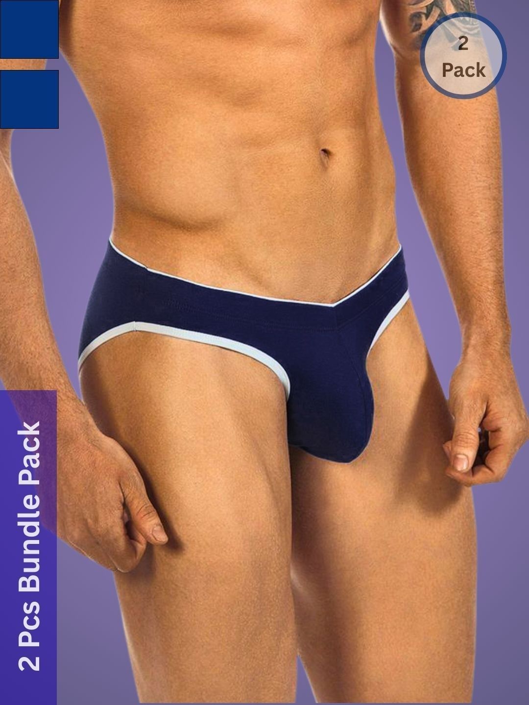 Muquam Men Pack of 2 Anti Bacterial Bikini
