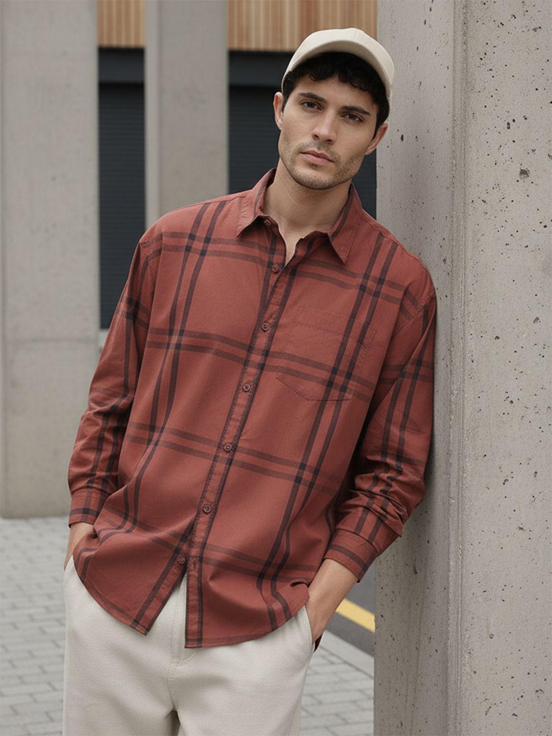 The Roadster Life Co. Window Pane Checked Shirt
