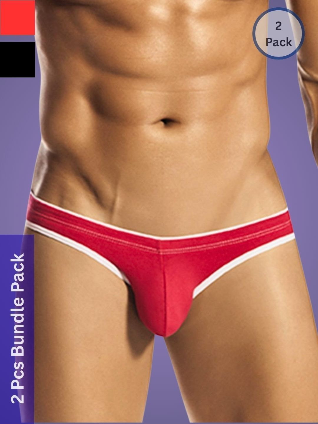 Muquam Men Pack of 2 Anti Bacterial Bikini
