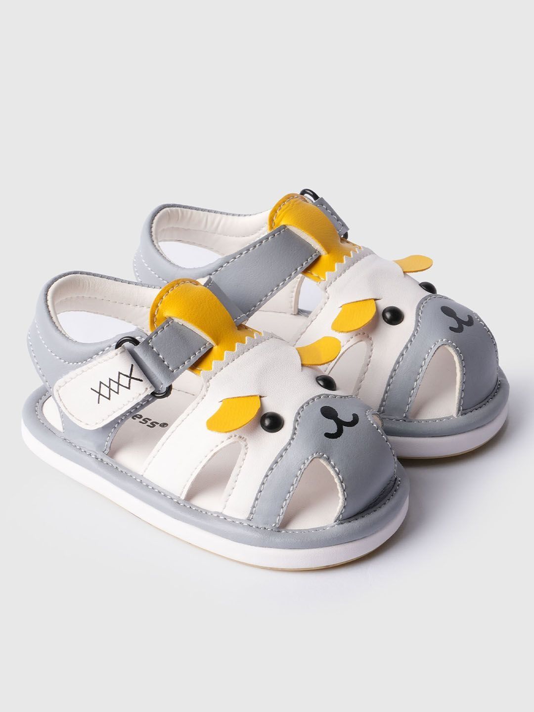 toothless Boys Grey Character Detail Soft Cushioned Base Adjustable Strap Sandals