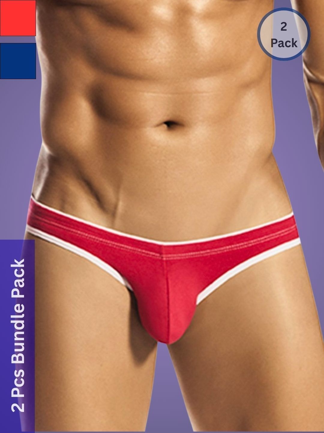 Muquam Men Pack of 2 Anti Bacterial Basic Briefs