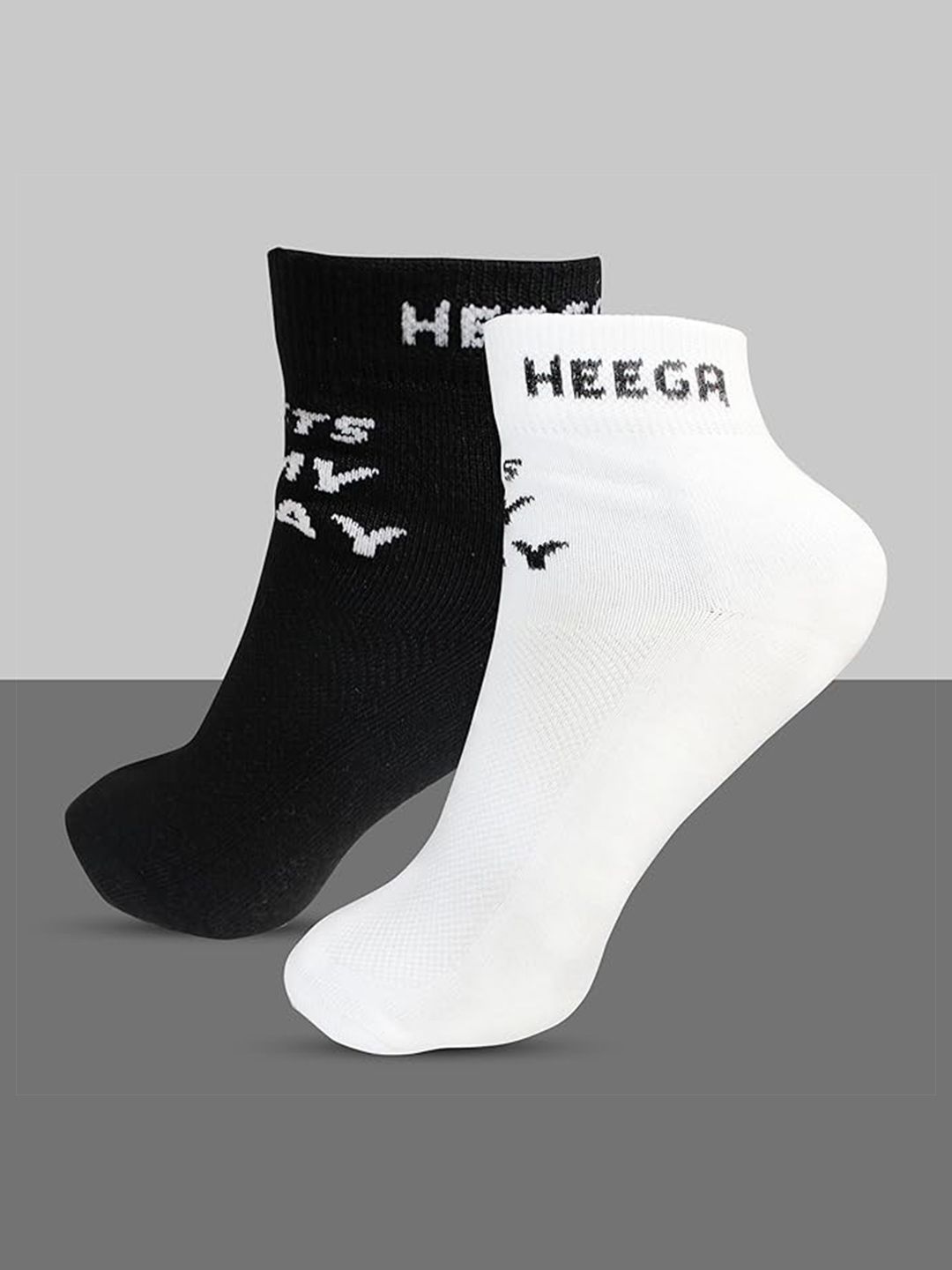 HEEGA Unisex Pack of 3 Cotton Patterned Ankle Length Socks