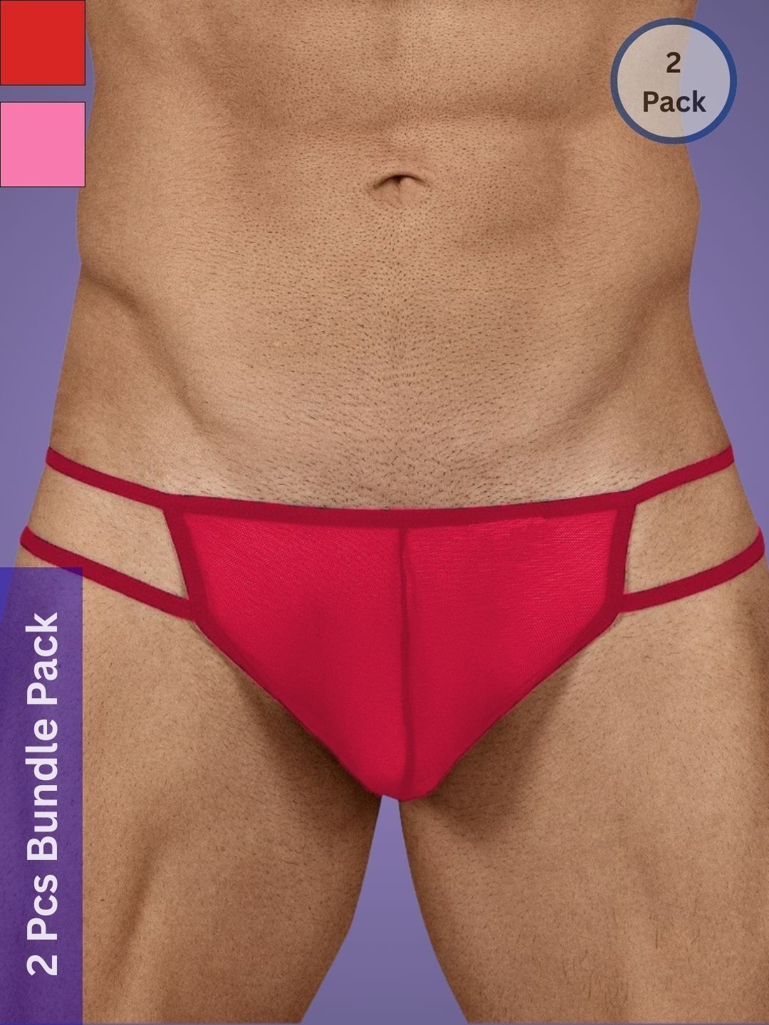 Muquam Men Pack of 2 Anti Bacterial Thongs