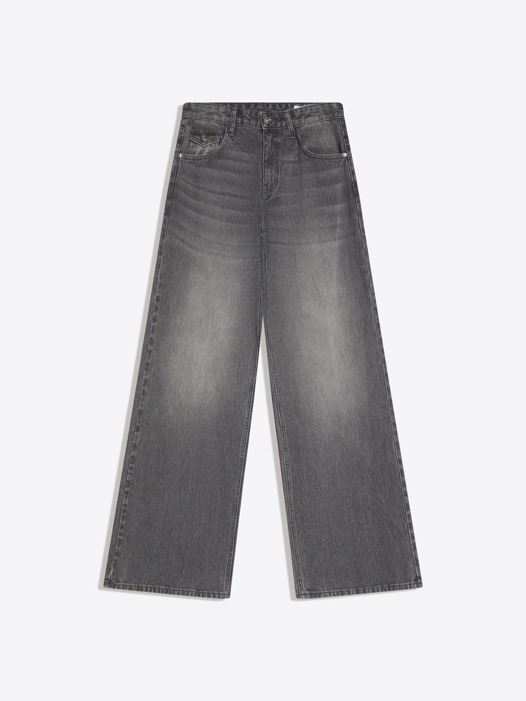 Low-rise corduroy boyfriend jeans