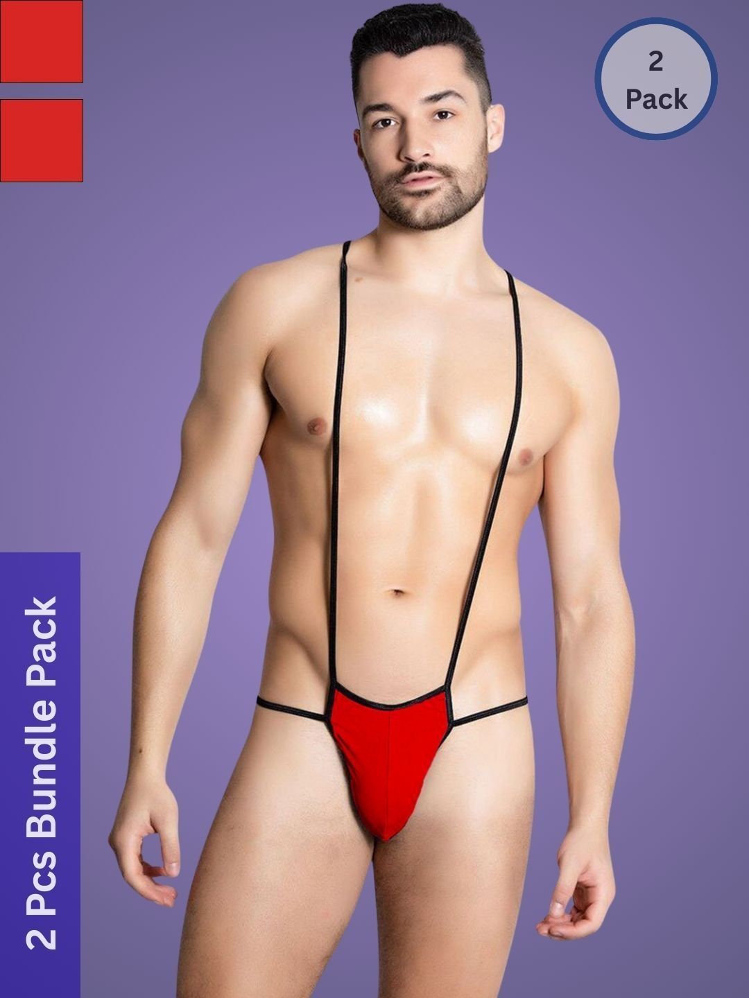 Muquam Men Pack of 2 Anti Bacterial Thongs
