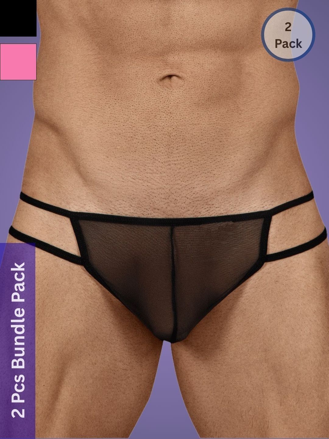Muquam Men Pack of 2 Anti Bacterial Thongs