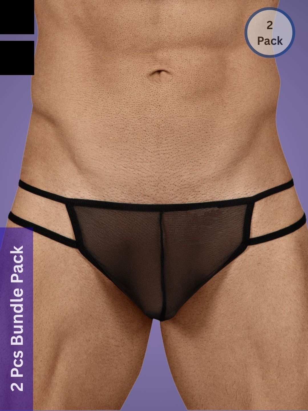 Muquam Men Pack of 2 Anti Bacterial Thongs