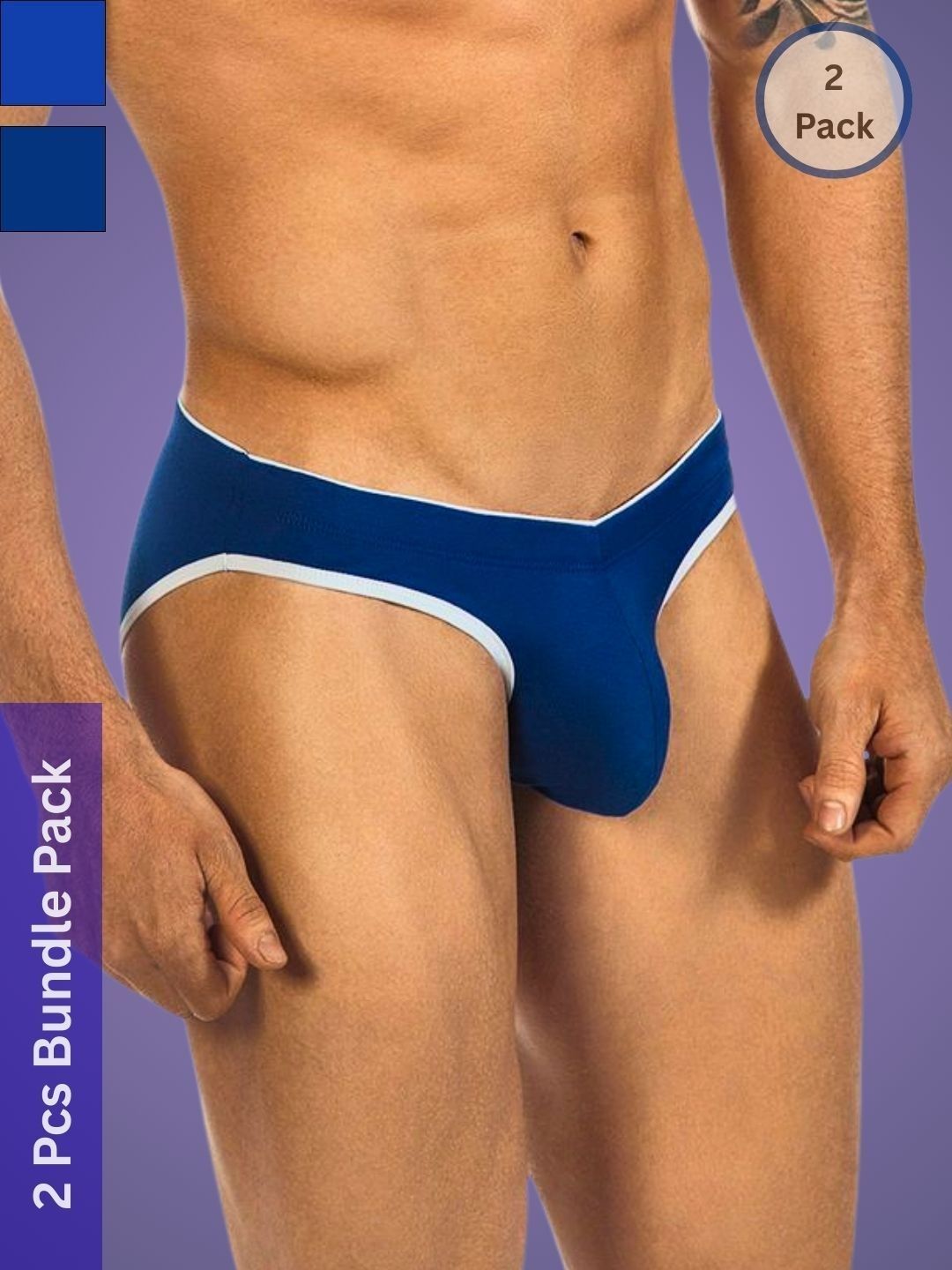 Muquam Men Pack of 2 Anti Bacterial Bikini