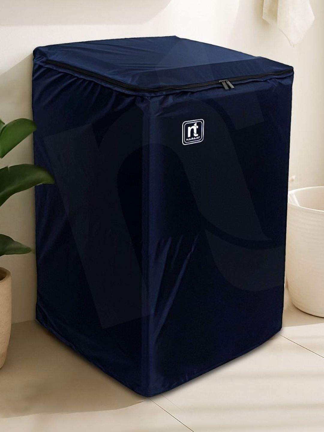 NABAAT Navy Blue Washing Machine Appliance cover