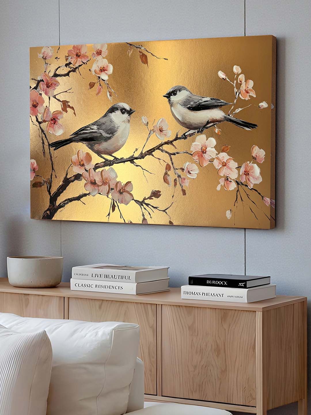 Buy Art Street Canvas 3D Golden Kalpavriksha Vastu Painting 24x24