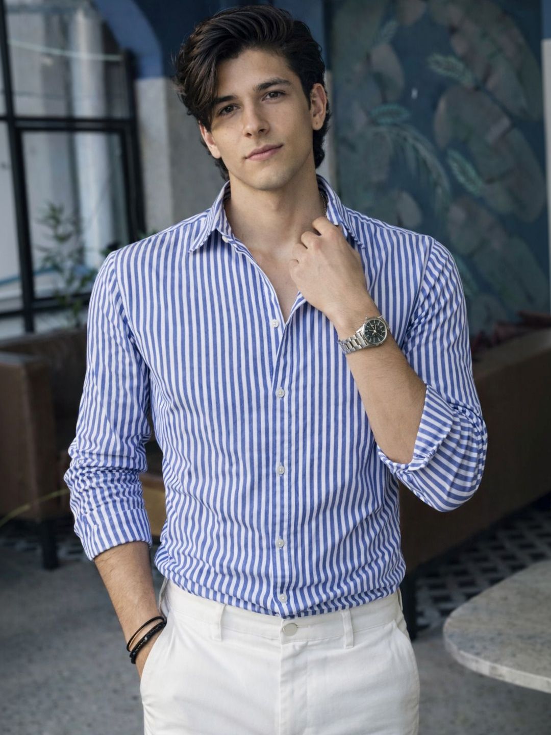 HERE&NOW Men Comfort Striped Casual Shirt