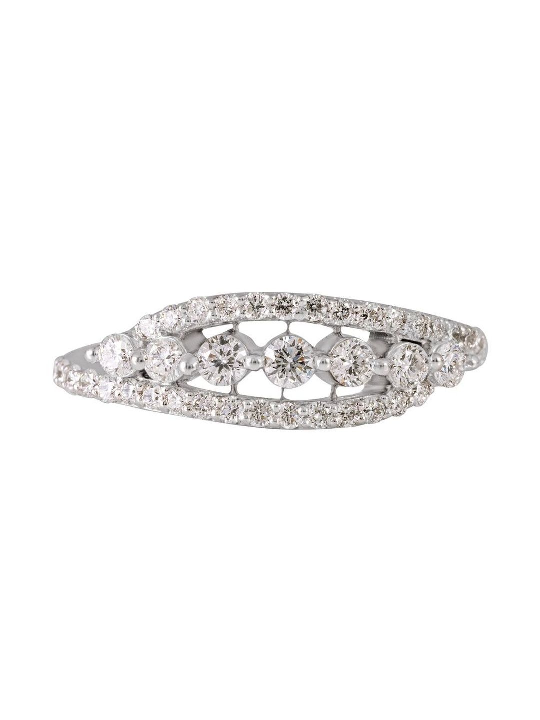 DAZZLING CONCEPTS 925 Sterling Silver Silver Lining Ring