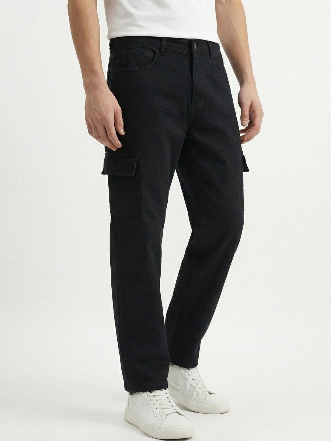 glitchez Men Classic Regular Fit Mid-Rise Stretchable Jeans