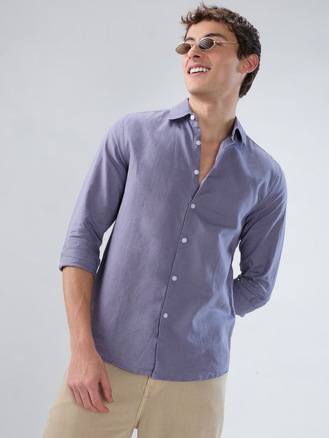VASTRADO Men Classic Slim Fit Casual Shirt
