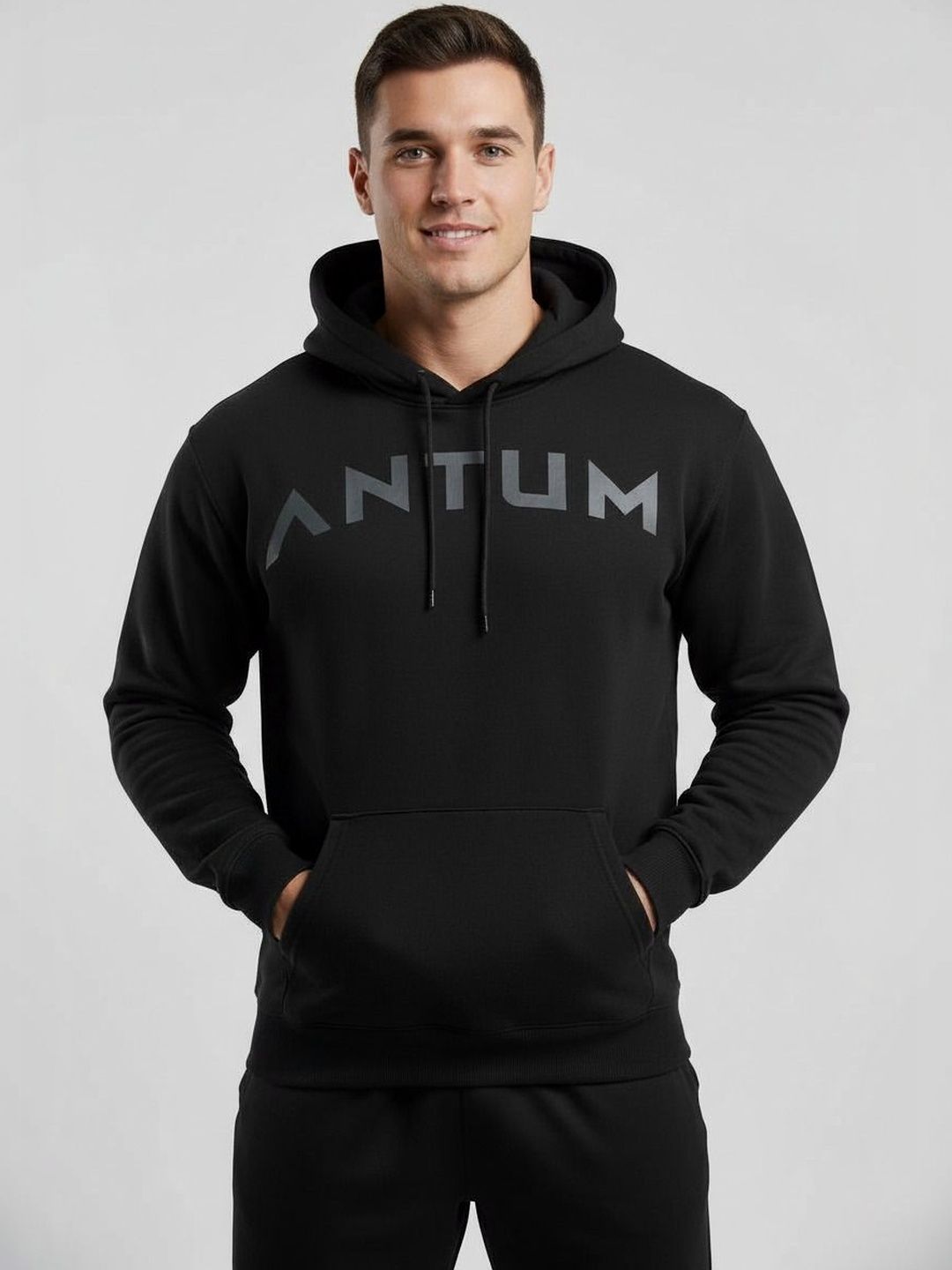 ANTUM Men Typography Outdoor Knitted Jacket