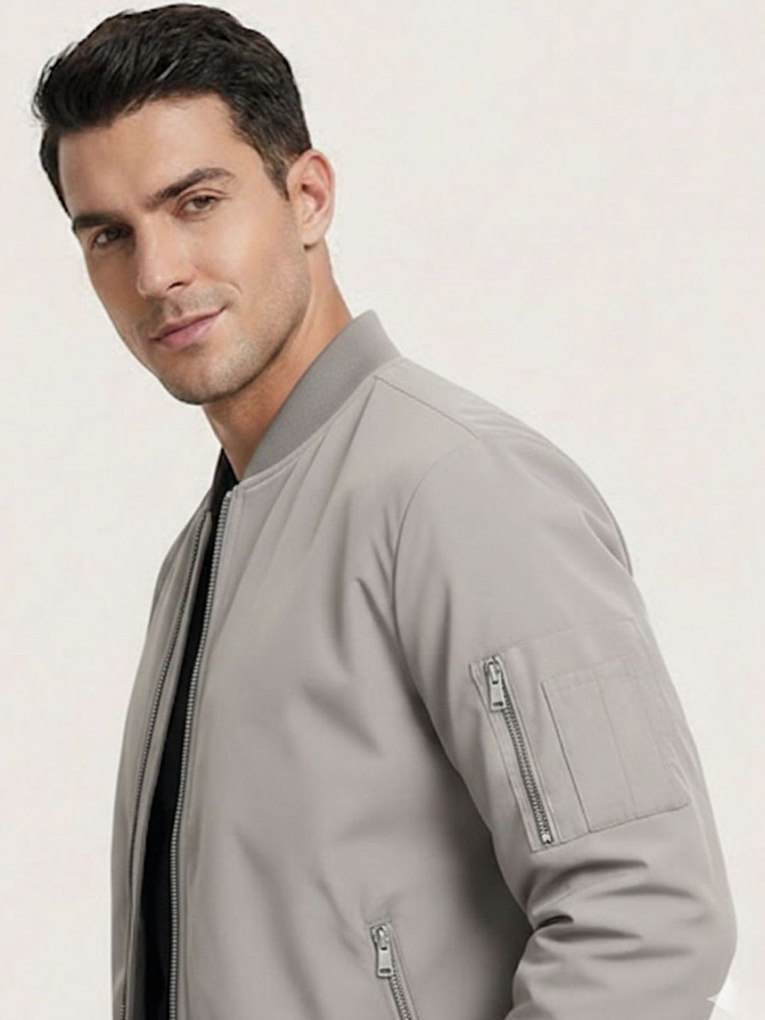 MIA FASHION Men Lightweight Bomber Jacket