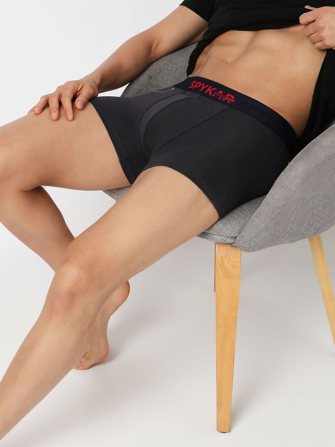 UnderJeans by Spykar Pack of 2 Cotton Blend Solid Trunks